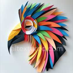 seamless Seamless 3D PBR Texture of Stylized Multicolored Layered Animal Feathers texture 8k free download PBR