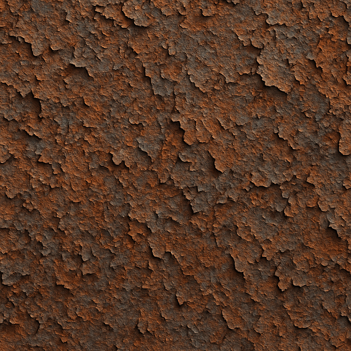 Flaky Corroded Steel seamless PBR texture preview