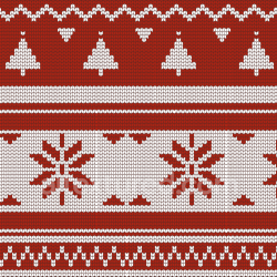 seamless Seamless 3D PBR Texture of Red and White Knitted Christmas Sweater Pattern texture 8k free download PBR