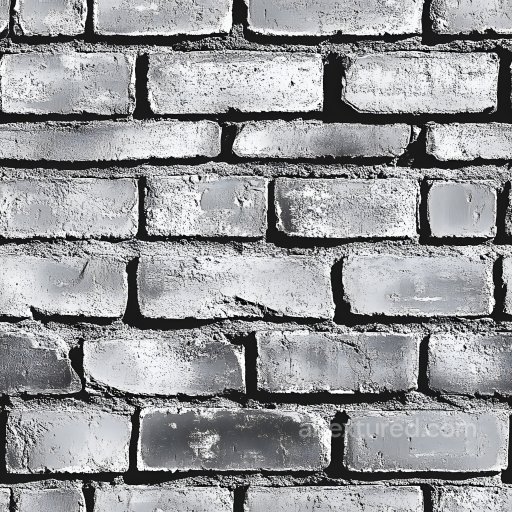 cracked gray brick wall PBR texture with rough chipped surfaces seamless Brick PBR texture