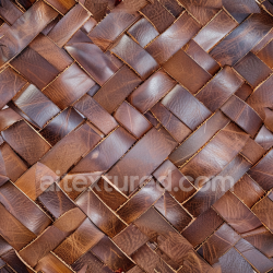 seamless Seamless 3D PBR Woven Distressed Brown Leather Texture with Varied Grain and Patina texture 8k free download PBR