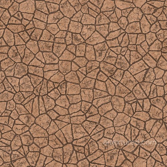Cracked Earth in Field During Drought | Free PBR Ground surface texture preview