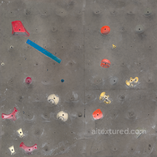 Climbing Wall - Foothold Handholds Climbing Gym Concrete Bouldering seamless Concrete PBR texture