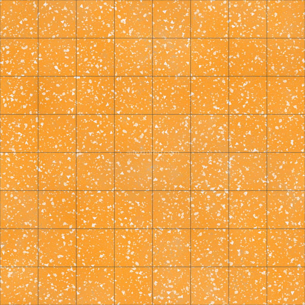 Seamless orange tiles texture for 3D modeling