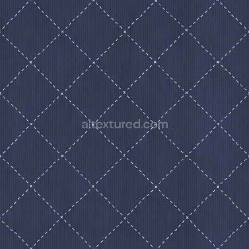 Fabric Seamless Pbr Texture Textile Blue Pattern Woven Detailed Soft