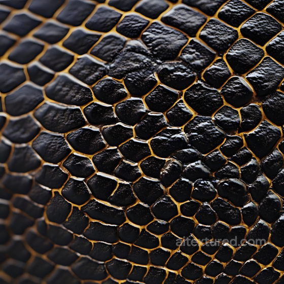 Reptile Skin PBR Texture Featuring Detailed Scaled Surface and Glossy Sheen Skin texture preview