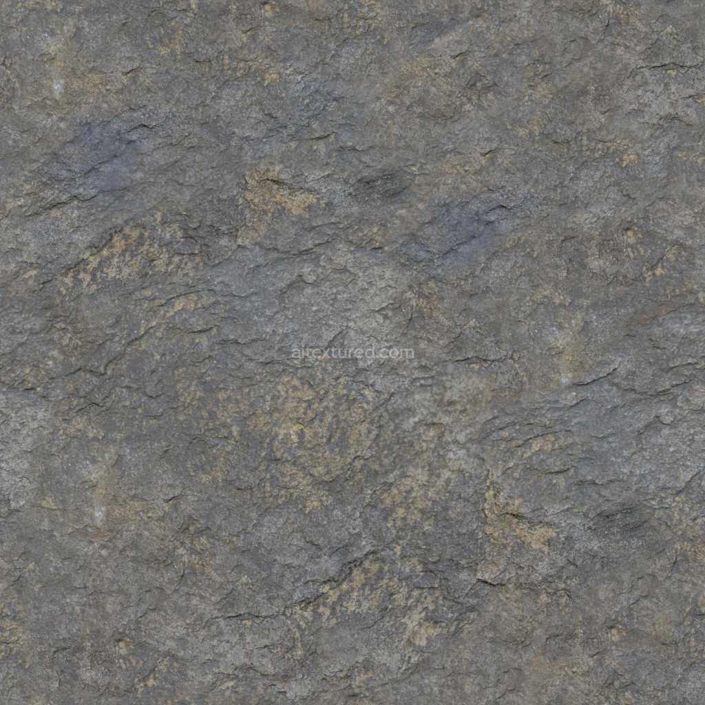 Seamless PBR rock texture with detailed surface for 3D use