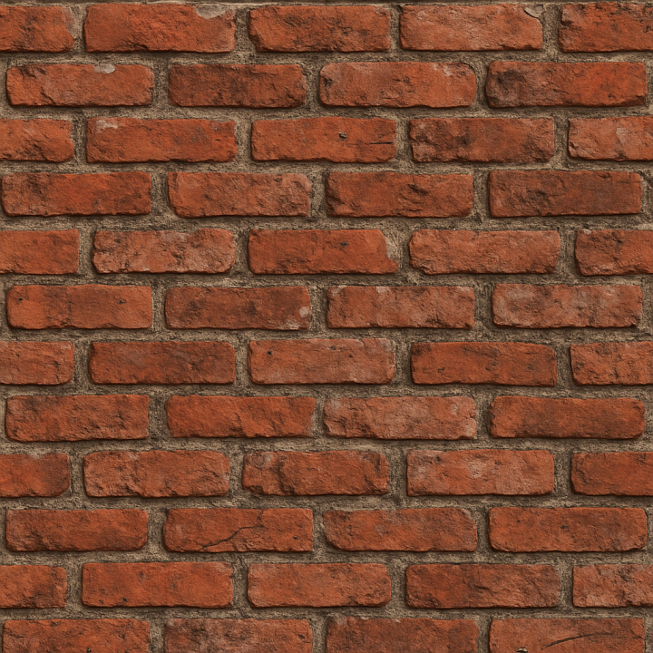 Weathered Red Brick seamless PBR texture preview