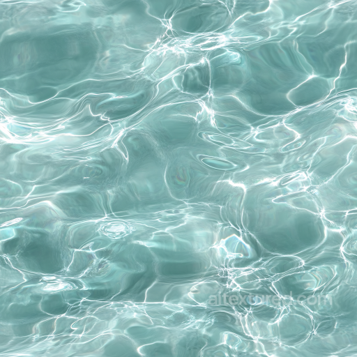 Water PBR Texture Featuring Clear Shallow Pool Water with Gentle Ripples seamless Water PBR texture