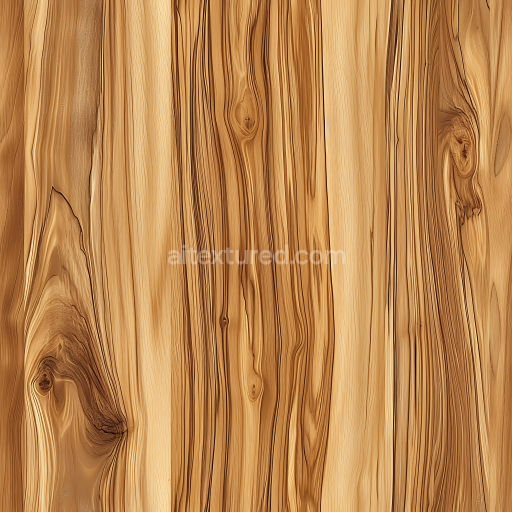 Seamless 3D Pine Wood Planks PBR Texture with Detailed Grain and Knots