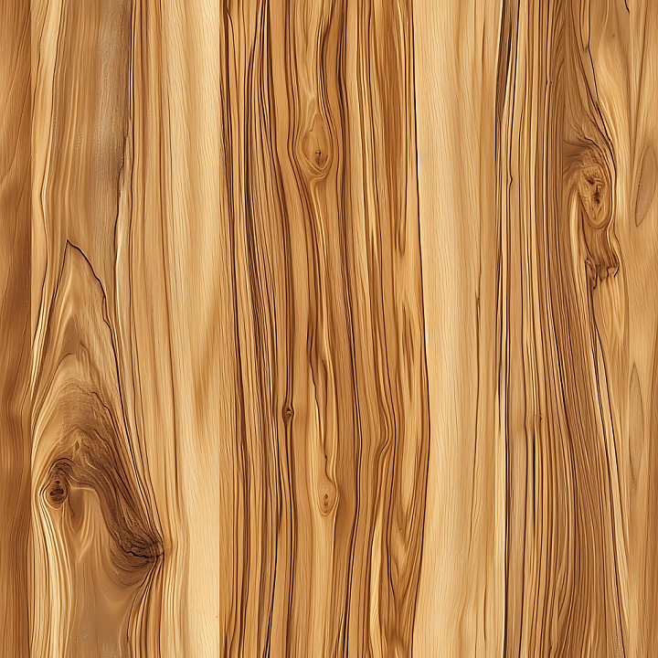 Pine Wood Planks with Detailed Grain and Knots seamless PBR texture preview