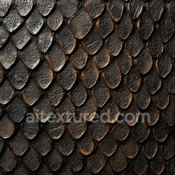 seamless Seamless 3D PBR Texture of Dark Scaled Reptilian Skin with Distinct Cracked Surface Detail texture 8k free download PBR