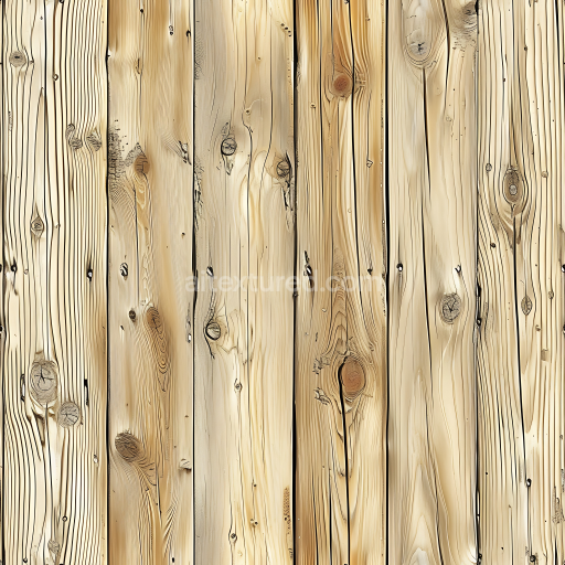 Seamless 3D Pine Wood PBR Texture Featuring Natural Knots and Grain Patterns