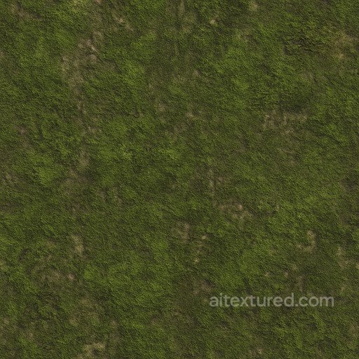 Worn Forest Moss Seamless Texture seamless Moss PBR texture
