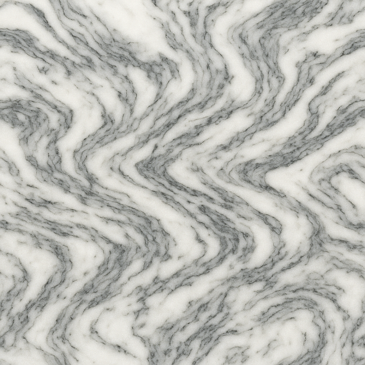 Arabescato Marble Swirling seamless PBR texture preview