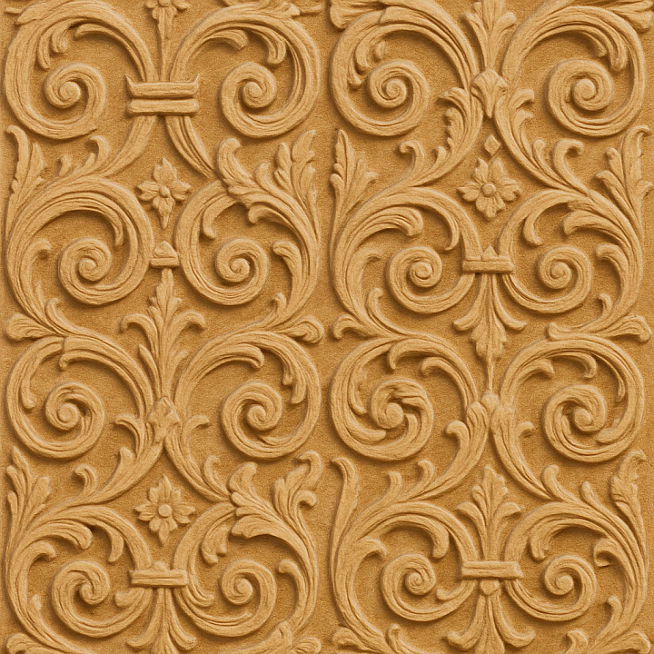 Ornate Sandstone seamless PBR texture preview