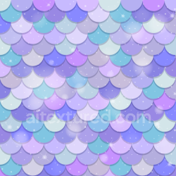 seamless Seamless 3D PBR Mermaid Scale Texture with Pastel Purple and Blue Pattern texture 8k free download PBR