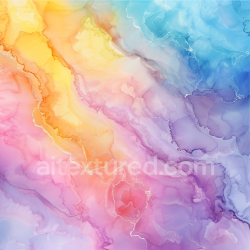 seamless Seamless 3D Alcohol Ink PBR Texture of Pastel Rainbow Swirls and Smooth Transitions texture 8k free download PBR