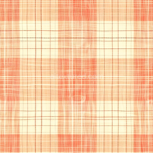 Seamless 3D Plaid Patterned Red and Cream Metal PBR Texture