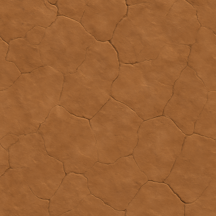 Polished Clay Soil seamless PBR texture preview