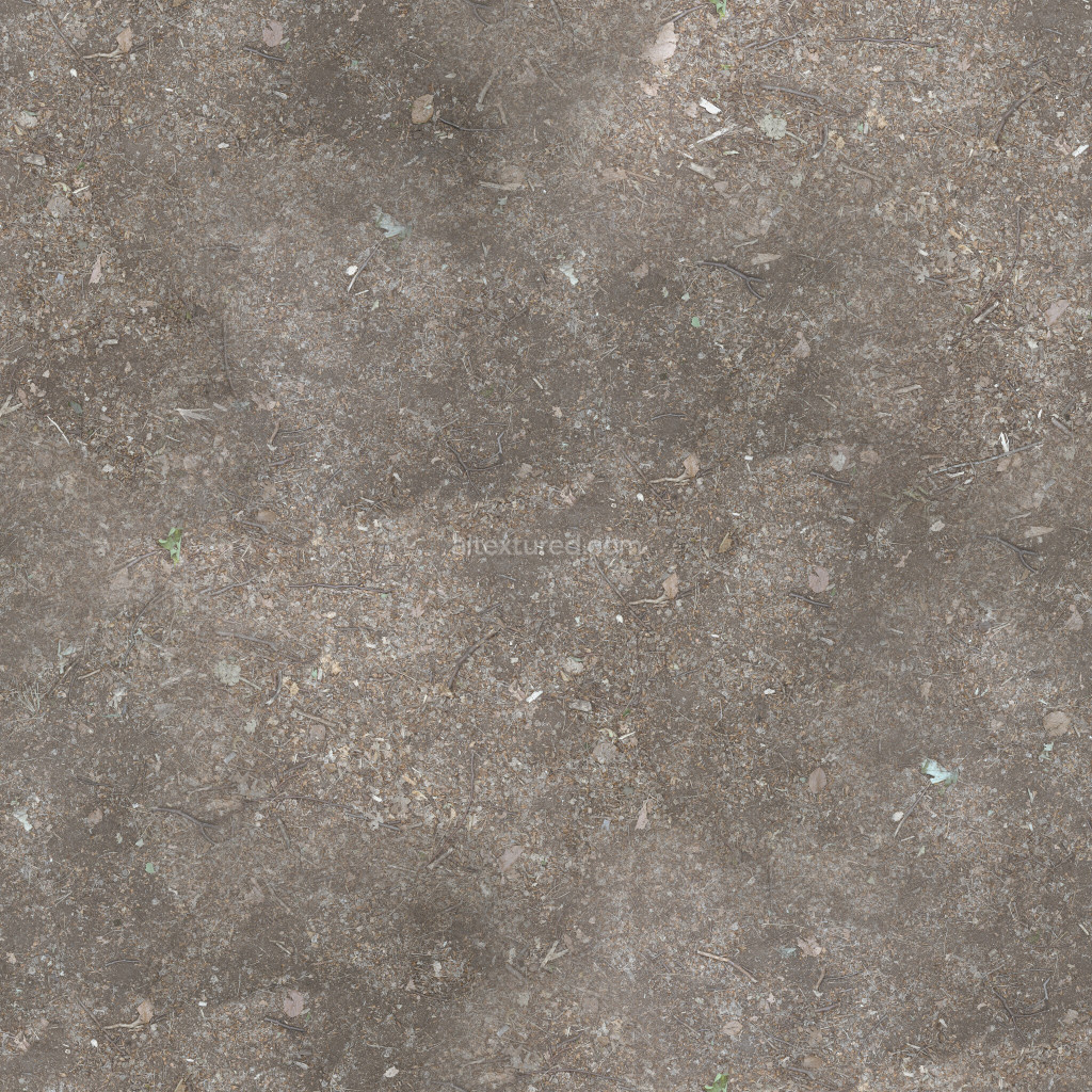 Seamless PBR ground texture with natural dirt and soil details