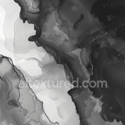 seamless Seamless 3D Alcohol Ink PBR Texture Featuring Monochrome Fluid Marble Patterns texture 8k free download PBR