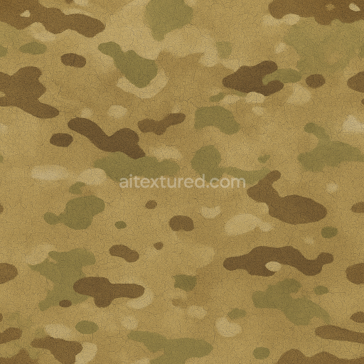 Seamless 3D Texture PBR 8K Desert Tan Multicam Pattern Fabric