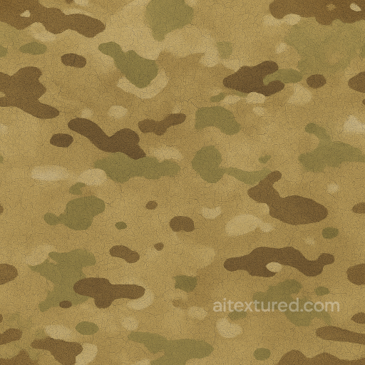 Desert Tan Multicam Pattern Fabric seamless Color Camouflage PBR texture
