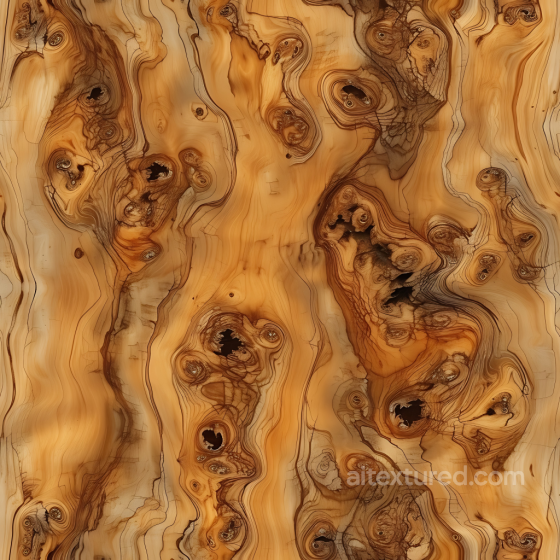 Pine Wood PBR Texture with Knotty & Whirling Grain Details Wood texture preview