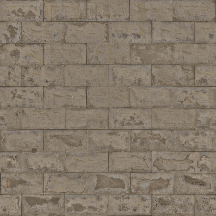 Seaworn Stone Tiles - Exterior Coarse Stone Stone Blocks seamless PBR texture preview