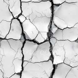 seamless Seamless 3D cracked white plaster PBR texture with deep fractures and peeling texture 8k free download PBR