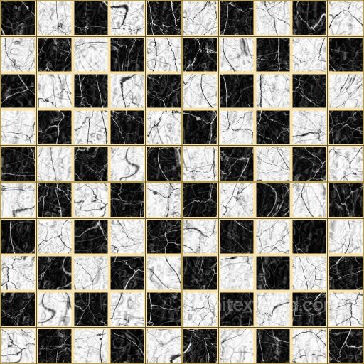 Black and White Checkers with Marble Texture | Free PBR seamless Marble PBR texture