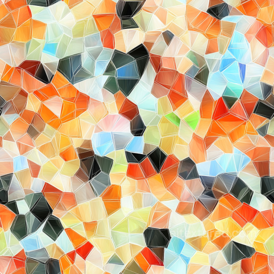 mosaic PBR texture of colorful irregular stone chips with light grout Mosaic texture preview