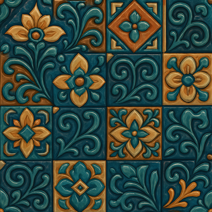 Stylized Ceramic seamless PBR texture preview