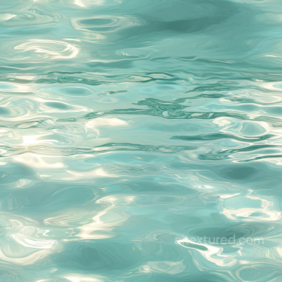 Calming Turquoise Water Surface Seamless Texture with Smooth Ripples Water texture preview