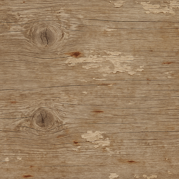 Raw Wood Surface With Natural Grain And Knots seamless PBR texture preview