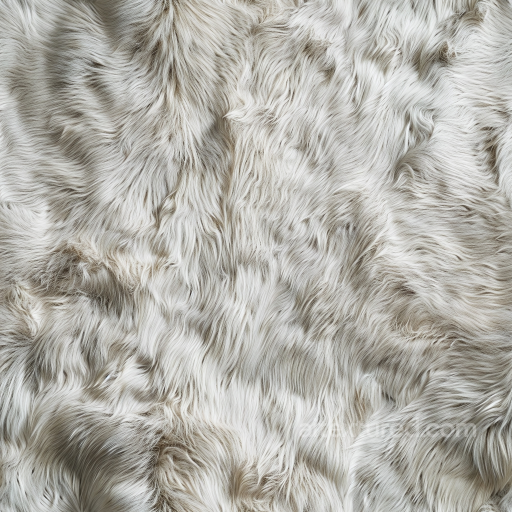 Soft White Fur Leather PBR Texture with Natural Fur Patterns seamless Leather PBR texture