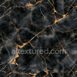 seamless Seamless 3D Charcoal Black Marble PBR Texture with Luxurious Gold Veins texture 8k free download PBR