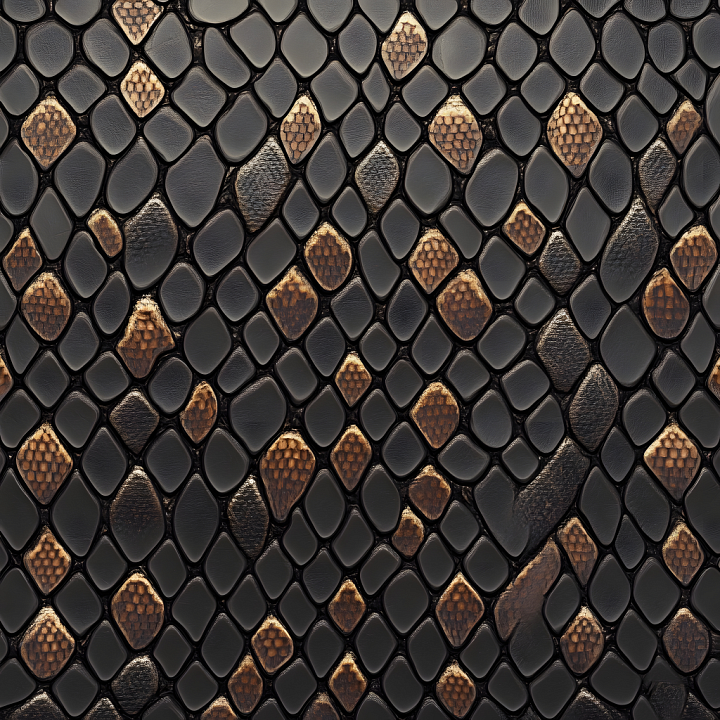 Reptilian Skin Featuring Detailed Scales and Natural Tone Variation seamless PBR texture preview
