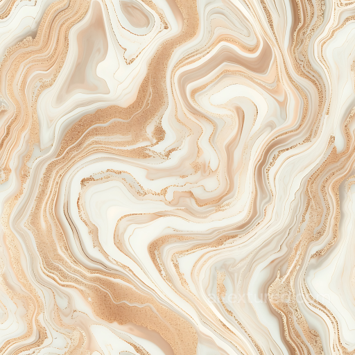 Creamy Beige Marble PBR Texture with Rose Gold Swirls and Fluid Veins seamless Marble PBR texture