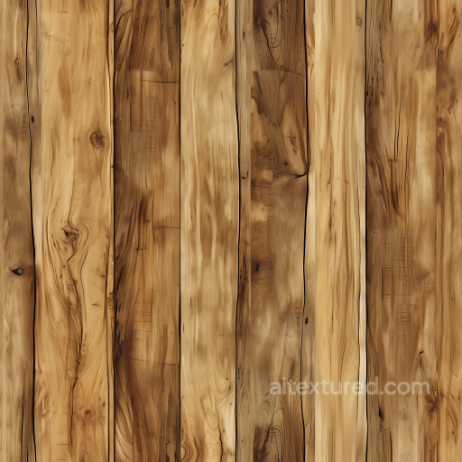 Pine Wood Planks PBR Texture with Natural Grain and Knots seamless Wood PBR texture