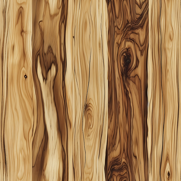 Rustic Olive Wood Planks with Knots and Grain Detail seamless PBR texture preview