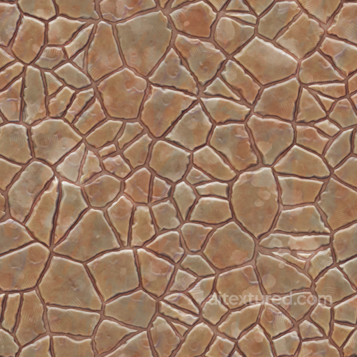 Stylized Cartoon Floor Ground Hand Painted Rock - Seamless PBR Texture seamless Flooring PBR texture
