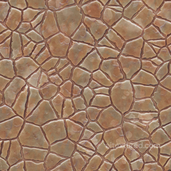 Stylized Cartoon Floor Ground Hand Painted Rock - Seamless PBR Texture Flooring texture preview