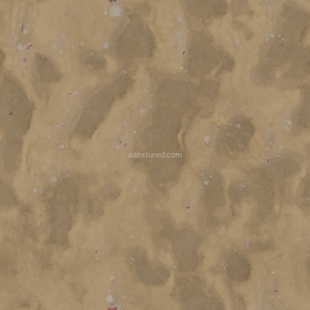 Seamless ground texture with organic patterns and colors