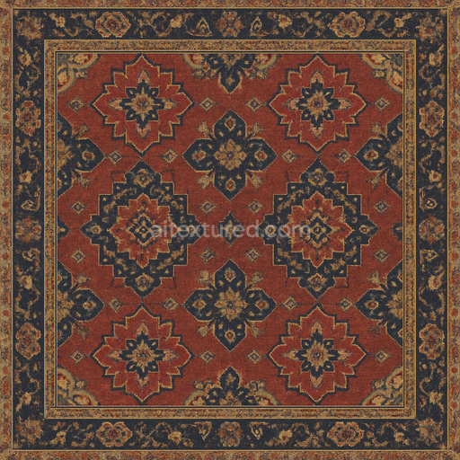 Matte Oriental Carpet Texture Seamless 1024X1024