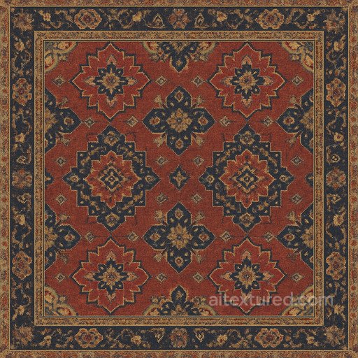 Matte Oriental Carpet Seamless Texture seamless Carpet PBR texture