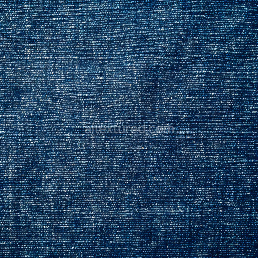 Seamless 3D PBR texture of cracked dark blue denim fabric with fine wear and damage