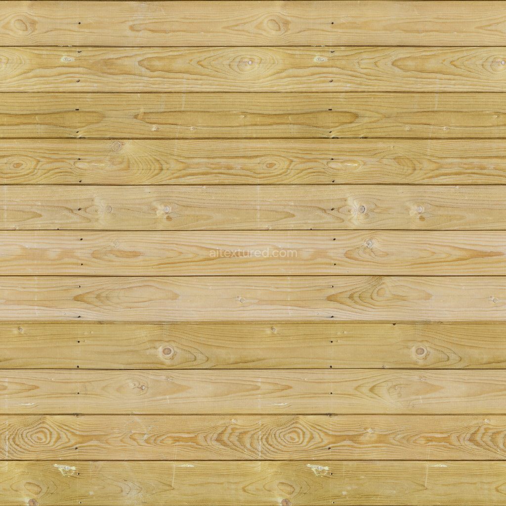Seamless PBR plank wood texture with natural grain