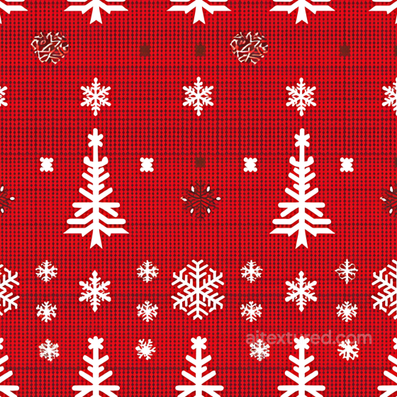 All Christmas Digital paper Texture of Red Knitted Fabric with White Christmas Patterns All Christmas Digital paper texture preview